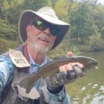 Even one of the instructors has time to catch a fish.